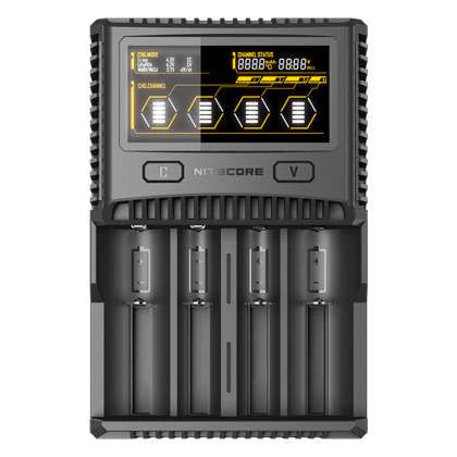 Универсално бързо зарядно за 4 литиево-йонни батерии и Ni-MH - NITECORE SC4