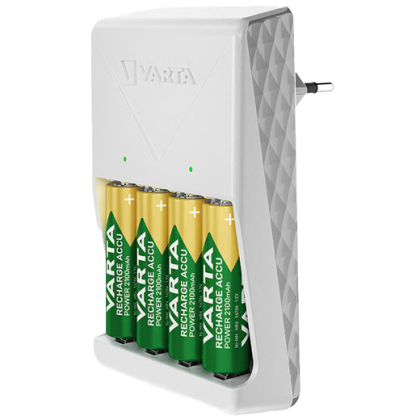 Зарядно за акумулаторни батерии Varta Plug Charger с 4 батерии АА 2100 mAh