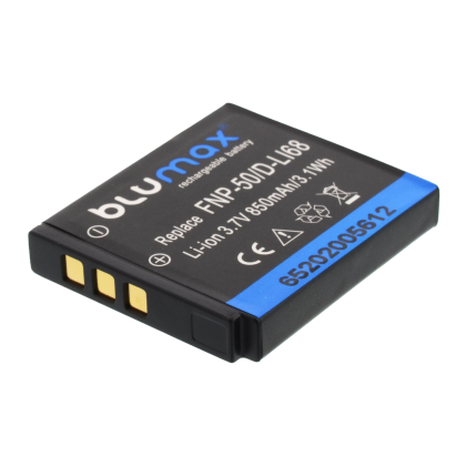Blumax батерия за Fuji NP-50 Pentax D-LI68 850 mah