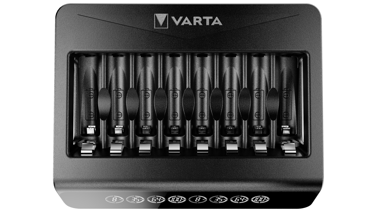 Мулти LCD зарядно за акумулаторни батерии VARTA за 8 батерии АА или ААА