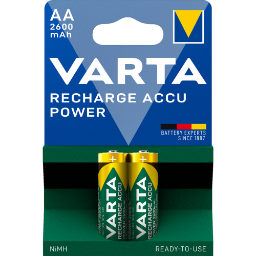 Акумулаторни батерии АА Varta Power AA - 2600 mAh - 1.2V