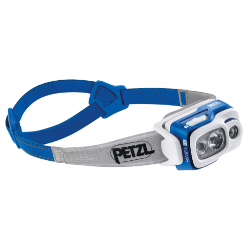 Акумулаторен фенер за глава PETZL SWIFT® RL 900 lm - Син