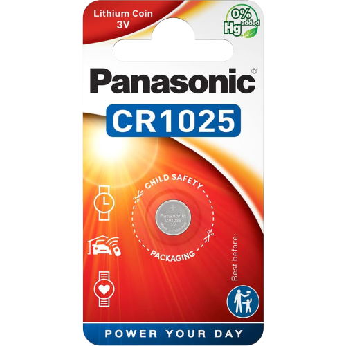 Литиева батерия CR1025 Panasonic CR1025 - 3V