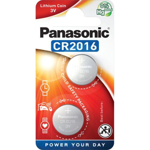 Литиеви батерии CR2016 Panasonic CR2016 - 3V