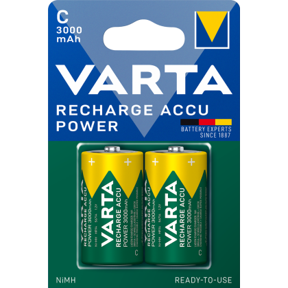 Акумулаторни батерии HR14 Varta размер C 3000 mAh - 1.2V