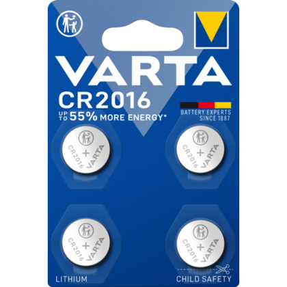Литиеви батерии CR2016 Varta CR2016 - 3V - 4 броя