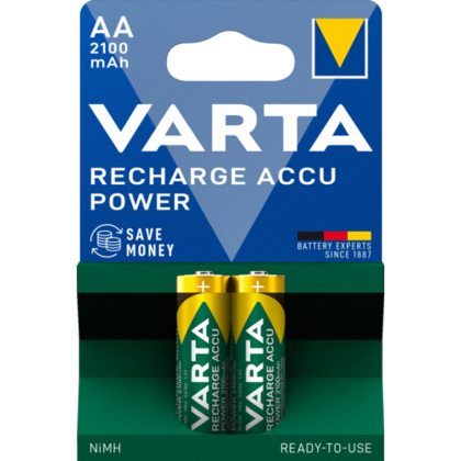 Акумулаторни батерии АА Varta Power AA - 2100 mAh - 1.2V