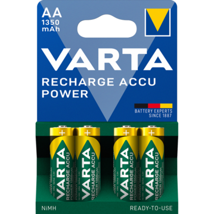 Акумулаторни батерии АА Varta Power AA - 1350 mAh - 1.2V