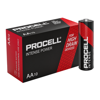 Алкални батерии АА Duracell Procell Intense MN1500 AA - 10 броя