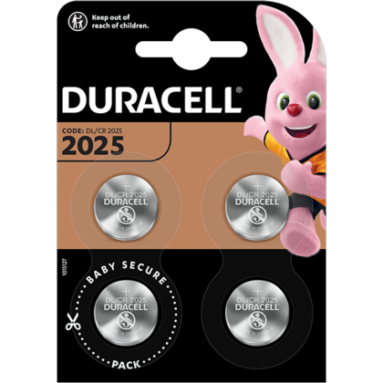 Литиеви батерии DL2025 Duracell CR2025 - 3V - 4 батерии