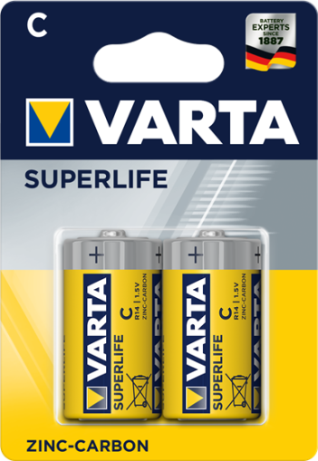 Цинкови батерии C R14 Varta Superlife C - R14 - 1.5V